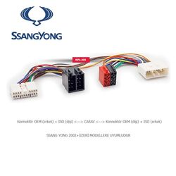 Ssangyong Araçlara Uyumlu İso T Kablo Orjinal Dönüştürme Soketi - 1