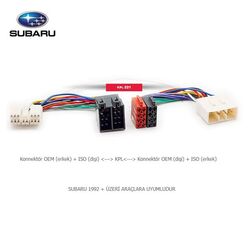 Subaru Araçlara Uyumlu İso T Kablo Orjinal Dönüştürme Soketi - 1