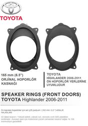 Toyota Highlander Ön Kapı Yerlerine 16 Cm Hoparlör Kasnağı - 3