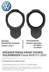 Volkawagen Araçlara Ön Kapı Yerlerine 16 Cm Hoparlör Kasnağı - 2