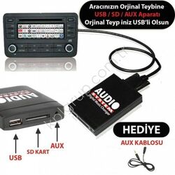 Volkswagen Araçlara USB-AUX-SD Kart Aparatı - 1