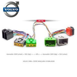 Volvo Araçlara Uyumlu İso T Kablo Orjinal Dönüştürme Soketi - 1