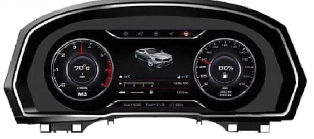 Volkswagen Passat CC 2012-2018 3D Linüx Hayalet Gösterge - 1
