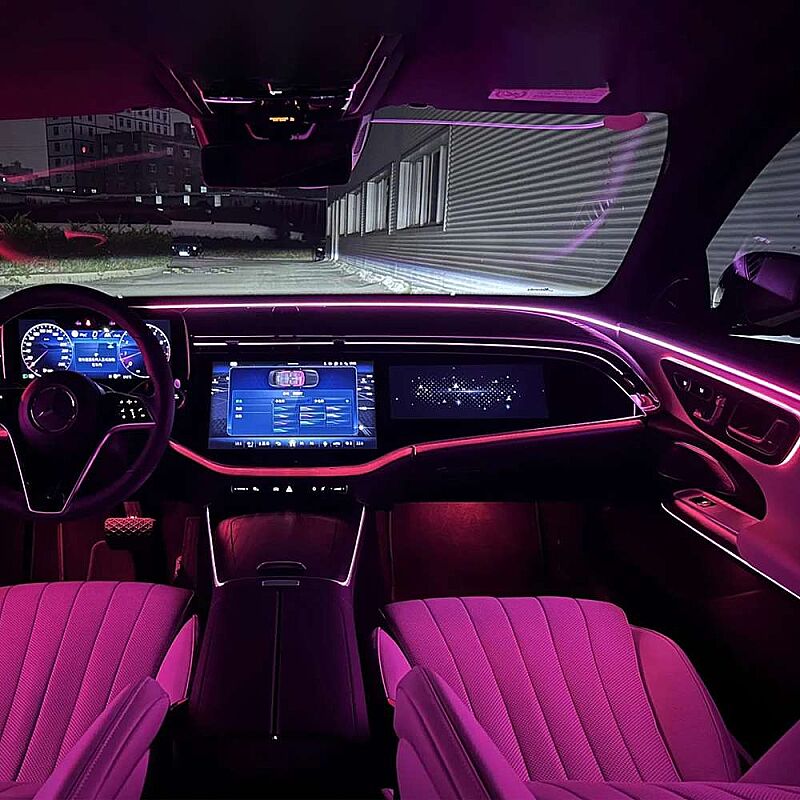 Mercedes Benz W214 Kapı Şerit Ambiyans Seti Hareketli Model Modüllü - 3